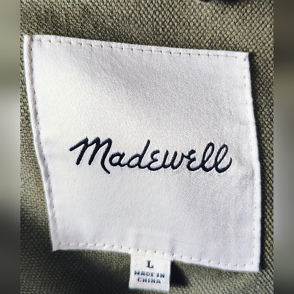 MADEWELL Olive Green Women's Jacket - Picture 3 of 12